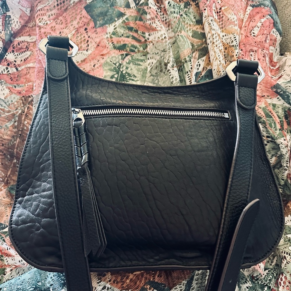 Oryany CROSSBODY in Metallic & Black leather | Whipped Stitching | Dust Bag - Picture 11 of 16